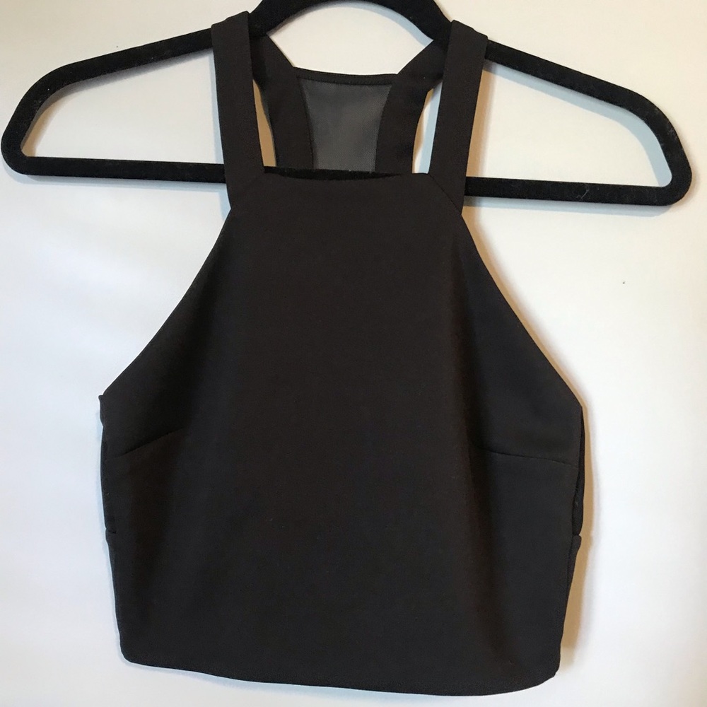 Express Black Crop Top